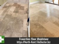 Pitted Travertine Floor Renovation Maidstone